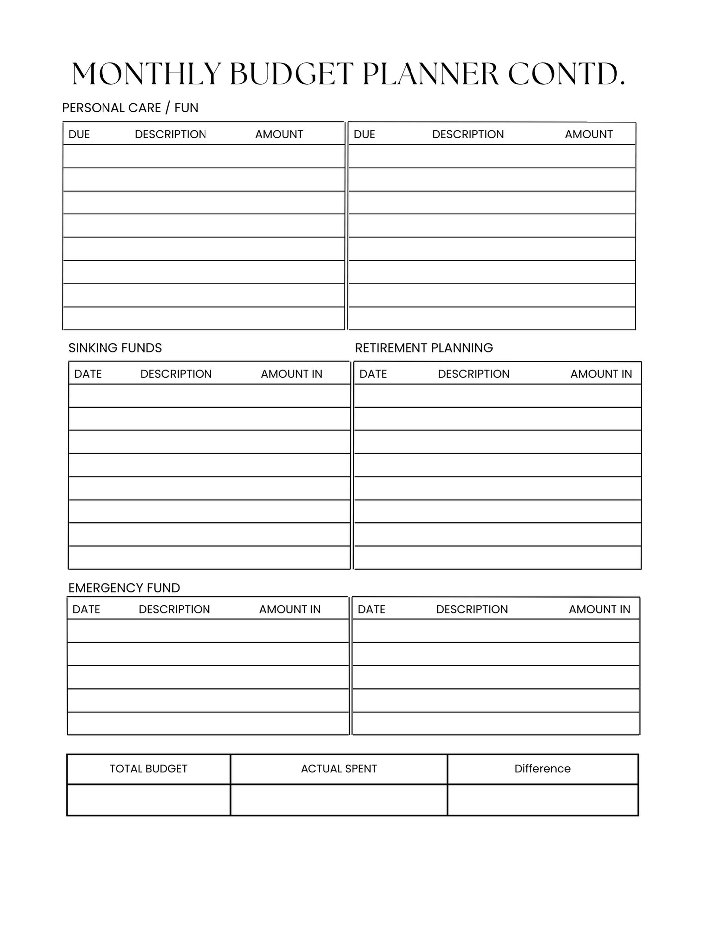 The Daily Planner
