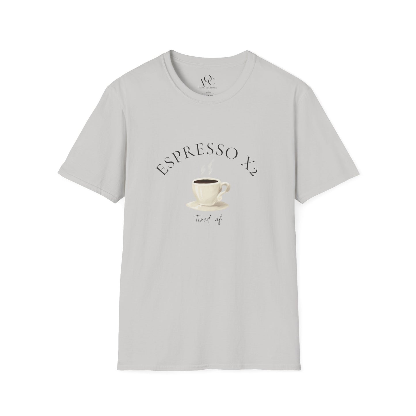 Double Shot Espresso - Tired Af Crew T by Violet Orchid Essentials