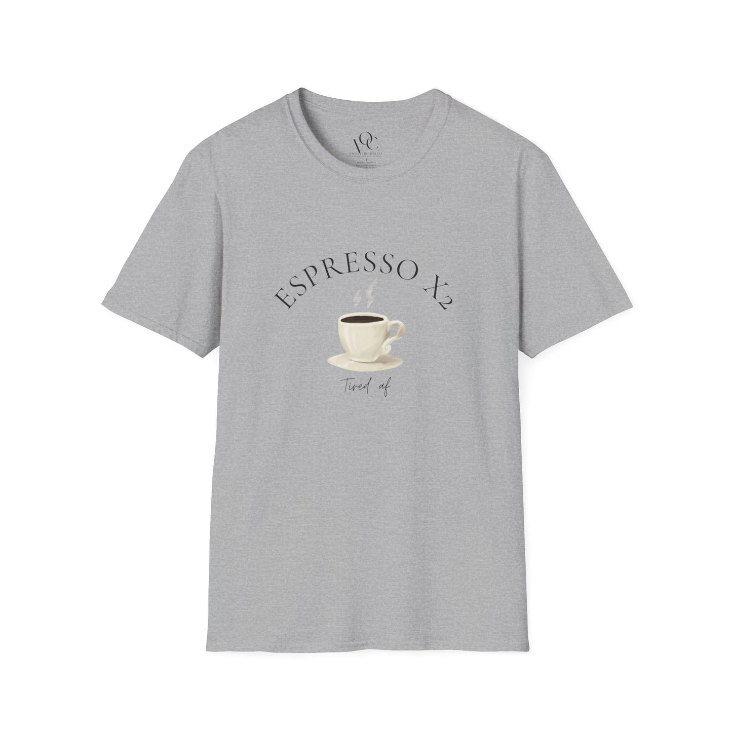Double Shot Espresso - Tired Af Crew T by Violet Orchid Essentials